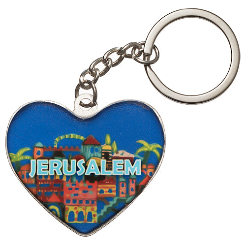 מחזיק מפתחות עם אפוקסי 4 ס"מ - ירושלים