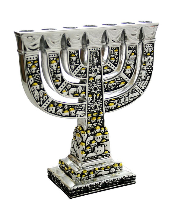 מנורה בעיצוב ירושלים עם בסיס 16X14 ס"מ