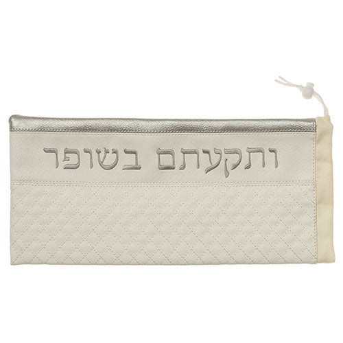 תיק לשופר מהודר דמוי עור עם רקמה 19X40 ס"מ